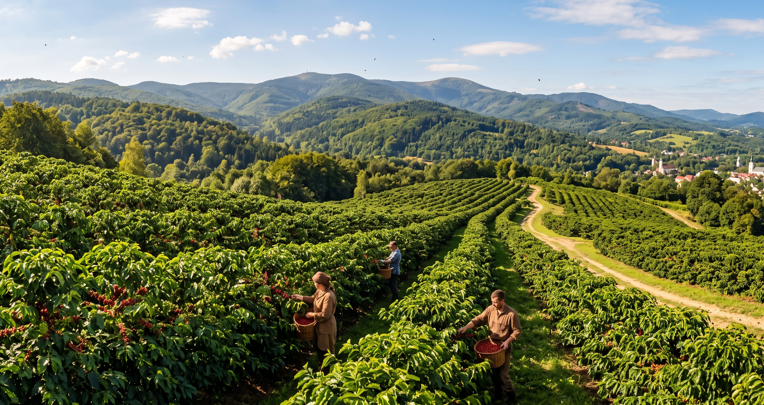Plantacja kawy LIFE UP — zbiór ziaren wśród gór